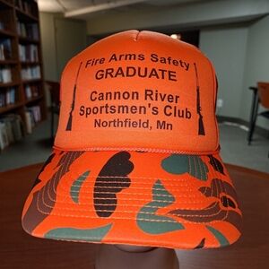 Vtg Fire Arms Safety Graduate Cannon River Sportsmen's Club Northfield MN Hat